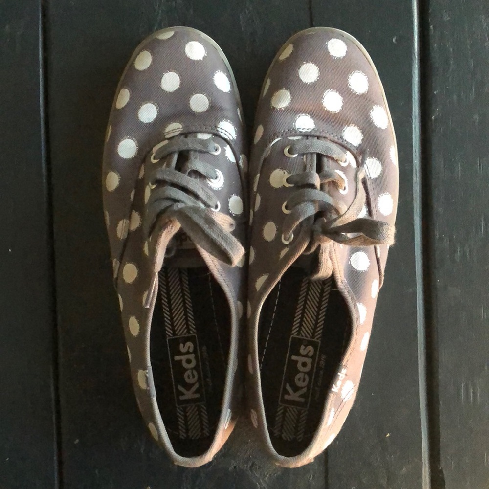 Keds polka dot grey sneakers